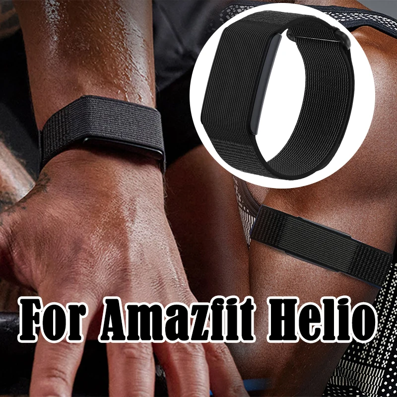 

Full Cover Nylon Band Compatible with Amazfit Helio Sport Breathable Official Band for HUAMI AMAZFIT HELIO Bicep Band