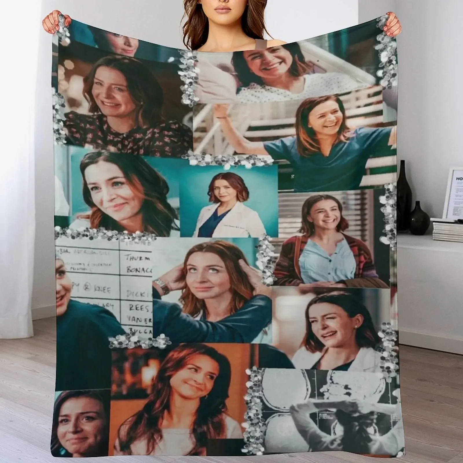 amelia shepherd collage :) Throw Blanket Travel Decoratives Blankets