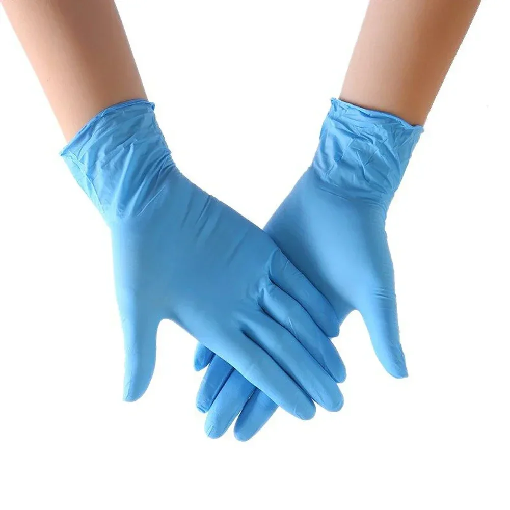 20/100pcs Disposable Gloves Household Protective Gloves For Home Cleaning Food Industry Pure Nitrile Gloves S M L Latex