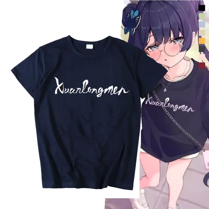 Blue New Archives Ryuuge Kisaki T-shirt Cosplay Costume  Anime men T Shirt cotton Tees