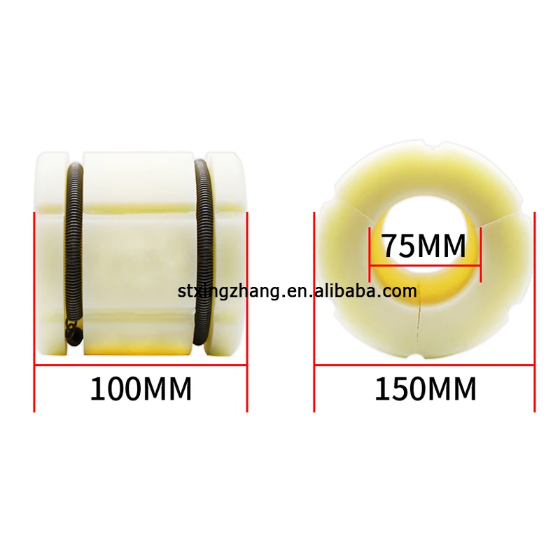 

3inch to 6inch Air Expanding Shaft Nylon Sleeve L150mm for Air Shaft Adapter