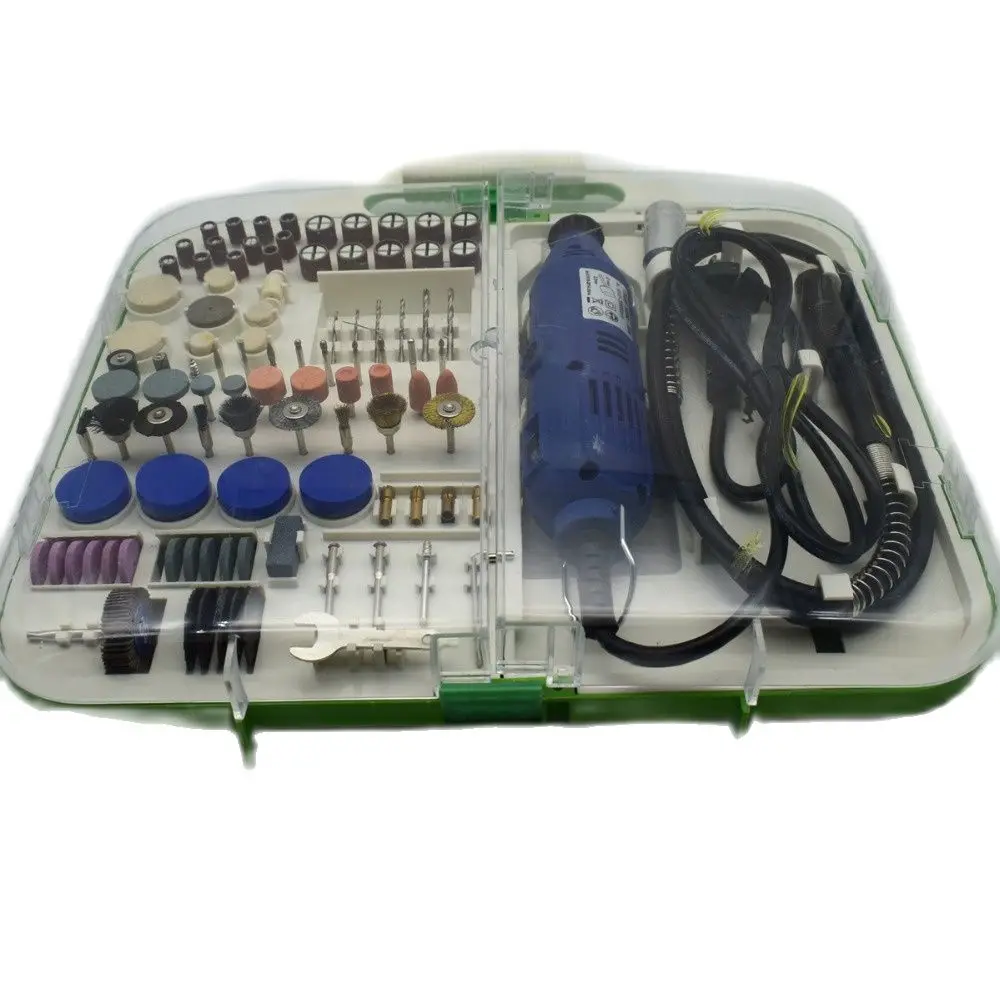 161PCS Electric Grinder Rotary Tool Accessory 180W Mini Drill Jewelry Engraver