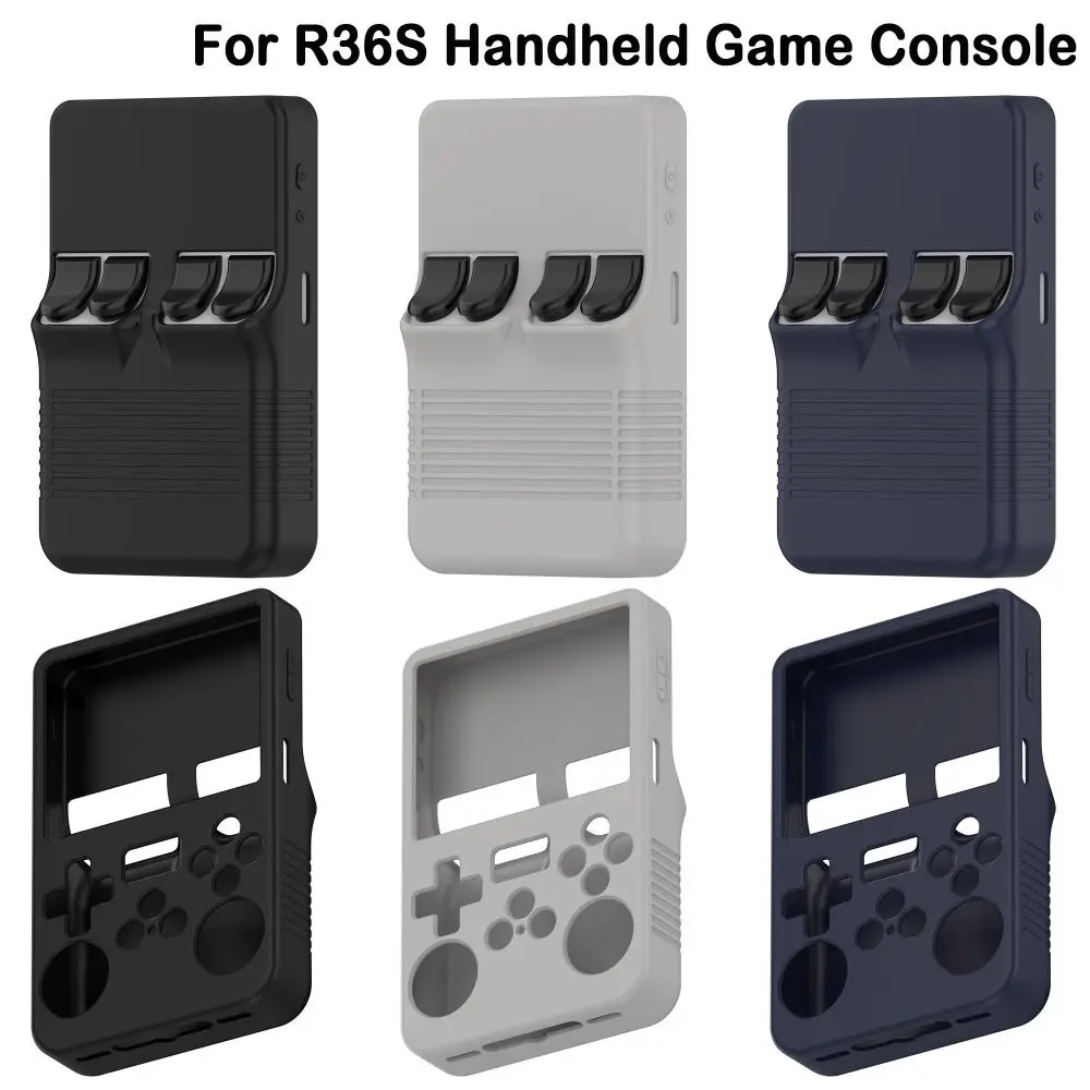 Silikon-Schutzhülle Kratzfest Waschbar Spielkonsolen-Hülle Stoßfeste Schutzhülle für R36S Handheld-Spielkonsole