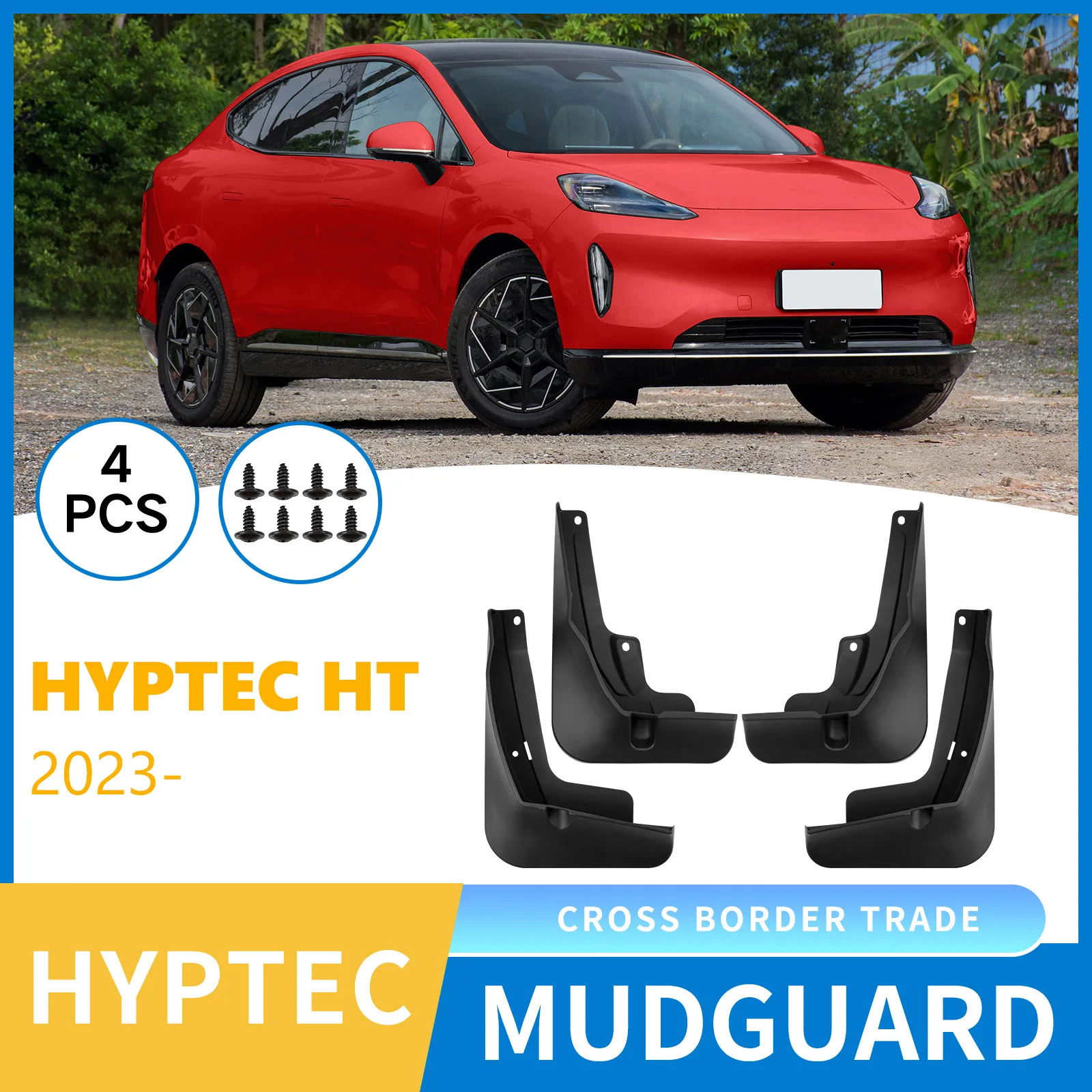 

Fenders For Hyptec HT 2023-2025 car tire mudguard modification,Front Rear Flares Splash Guards Cover Car Accessorie