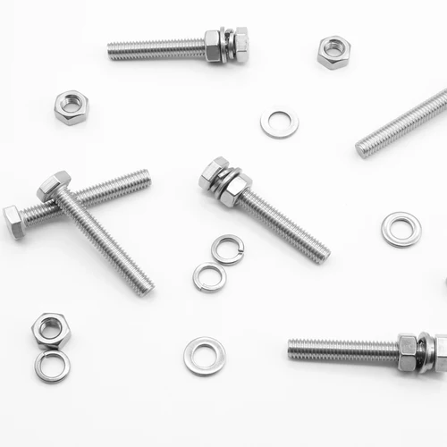 Imagen 2 del producto 1-5 juegos de pernos y tuercas de cabeza hexagonal con arandelas planas, arandelas de bloqueo de resorte, tornillo y tuerca de cabeza hexagonal de acero inoxidable 304 DIN933