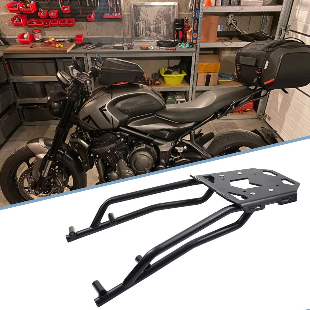 For Triumph Trident 660 2021 2022 2023 2024 Motorcycle Accessories Rear Luggage Rack Cargo Holder Top Box Carrier Shelf Bracket