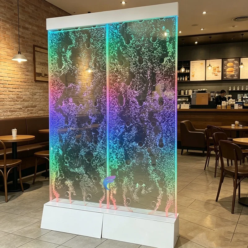 custom.New Design RGB LED Bubble Wall Decor Acrylic Standing Home Decor Customizable Size/Wireless Remote Indoo