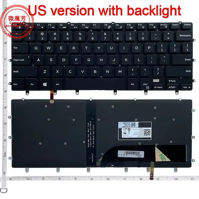 SP/EE. UU. Nuevo teclado para ordenador portátil DELL Precision 5510 5520 5530 5540 M5520 XPS 15-9550 M5510 D1728 D1828T 5510 9550R 1828S