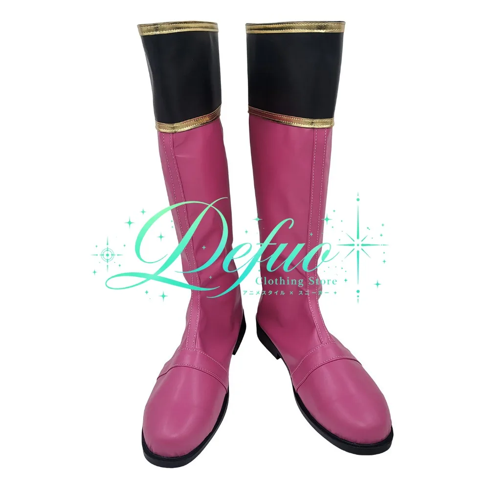 Anime Pink Ranger Role Playing Women's Shoes and Boots Pink Customized Halloween Party Costume