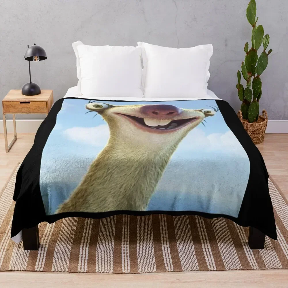 

sid the sloth Throw Blanket Easy Care Comfortable Blanket for Couch
