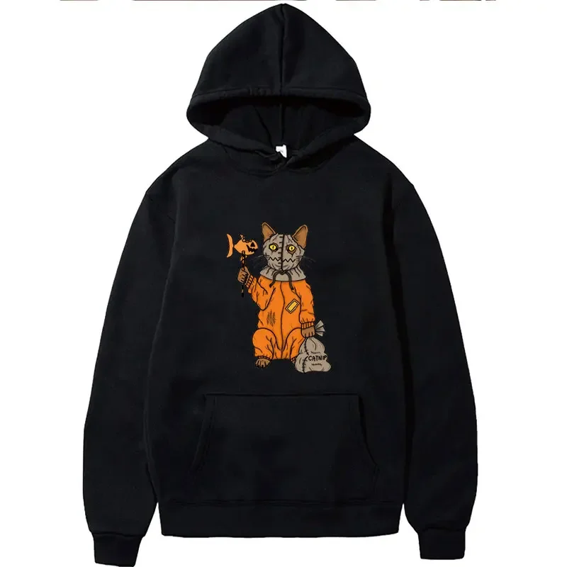 Horror Movie Art Trick R' Treat Print Hoodie Terror Gore Scary Movie Slasher Pumpkin Halloween Sweatshirts Long Sleeve Hip Hop