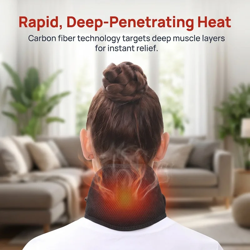 

Heating Massage Neck Braces Pain Relief Wraps Warmer Hot Compress Heat Packs for Neck Soreness Stiffness Cervical Spondylosis