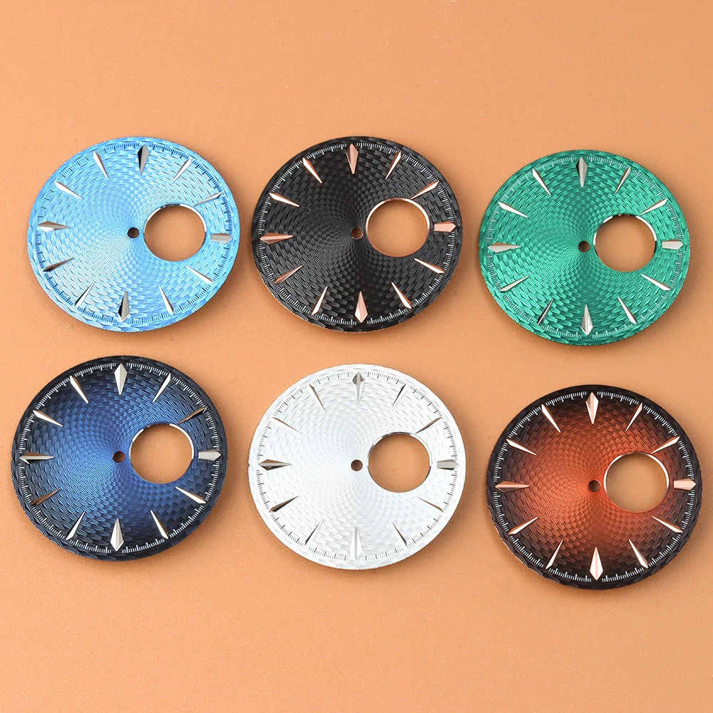 

NH35 black brown Watch Face 35mm Watch Dial No Luminous No Hands For 40mm Cocktail Case NH38 Movement Stainless Steel