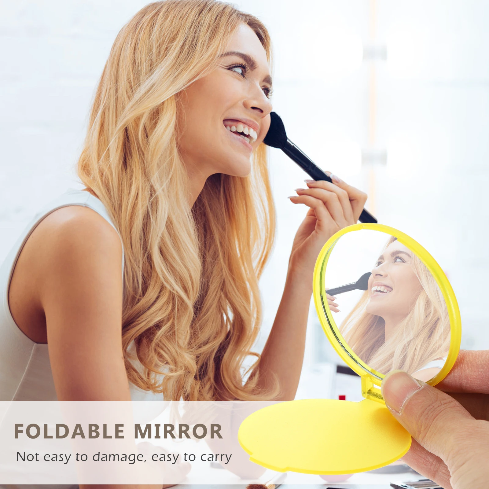 

12 Pcs Portable Makeup Mirror Foldable Pocket Round Vanity Mirrors Small Gift Miss