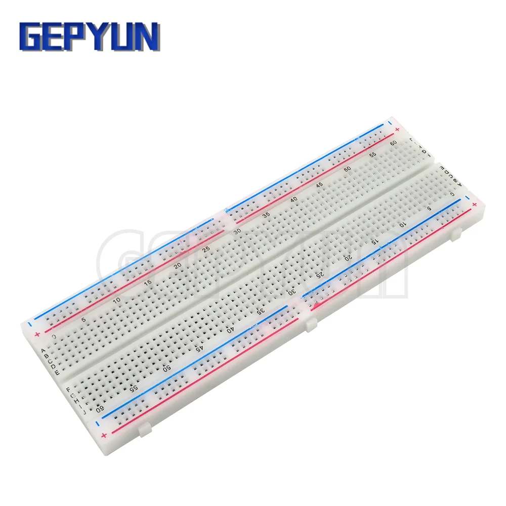 400 punktów Breadboard 830 punktów Breadboard MB-102 Solderless PCB płyta testowa 400 otwór Breadboard MB102 test opracuj DIY