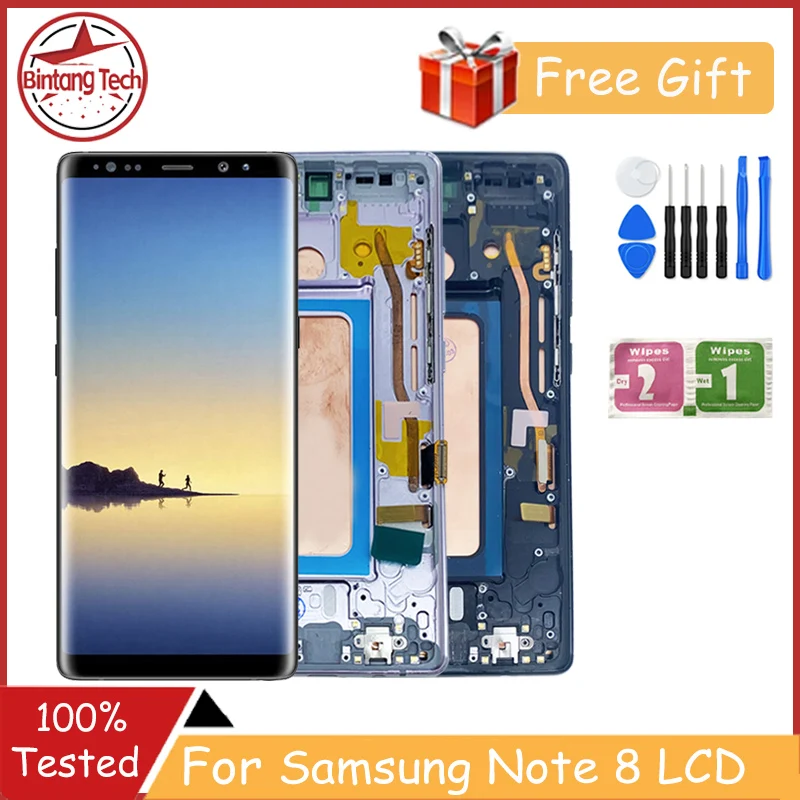 Note 8 For Samsung For Note8 N950F N950U N950W N950FD LCD Display Touch Screen Digitizer Assembly Replacement