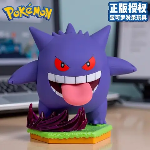 Original Pokémon Actionfigur Pikachu Gengar Snorlax Piplup Clockwork Rörlig Leksak Dekorationsmodell Barn Födelsedagspresenter 10 best sales Pokémon Snorlax - №6