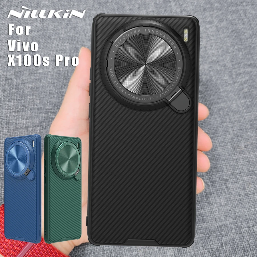 

NILLKIN for Vivo X100s Pro case Prop Slide Protect Lens 360 frosted Camera Protection CamShield full Back cover