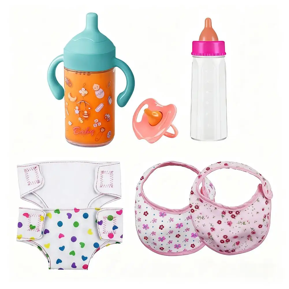 ชุดของเล่นตุ๊กตาเด็กหายไปได้ พร้อมขวดนม จุกนม และอุปกรณ์เสริม สมจริง สำหรับการเล่นสมมติเสริมจินตนาการ