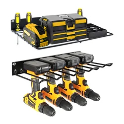 Electric Tool Wall-mounted Storage Rack For Garage Workshop Heavy Duty Storage Holder Wrench Drill Screwdriver Organizer Shelf