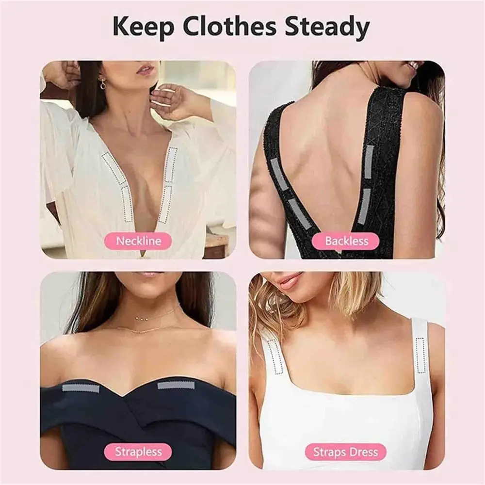 Cinta corporal autoadhesiva de doble cara, sujetador, ropa, vestido, camisa, pegatina secreta, pegatinas antiluz, cinta de tela para todos los tonos de piel