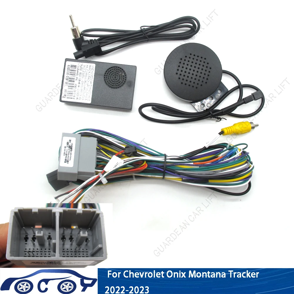 

Автомобильный радиопроводка, 16-контактный адаптер с разъемом CANBUS Box 2DIN, стерео Android для 2022-2023 Chevrolet Onix Montana Track