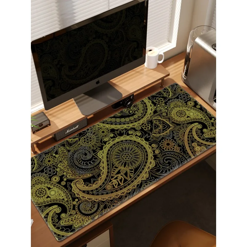 

Classic street gang cashew flower texture mouse pad Advanced oversized esports game office keyboard desk mat