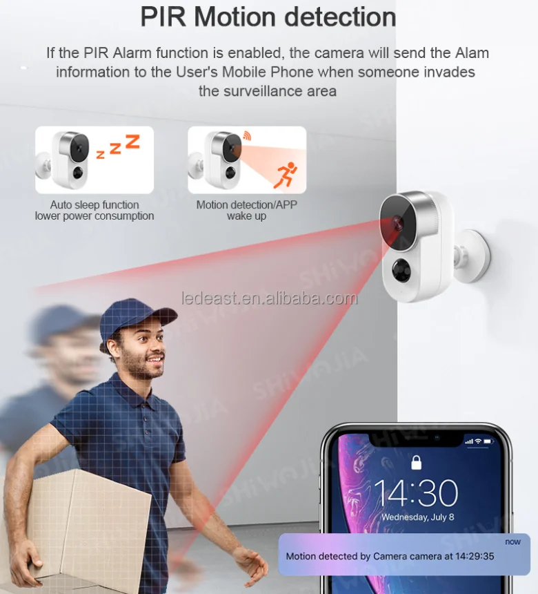 LEDEAST ST-968-2M-TY مقاوم للماء الأشعة تحت الحمراء التعريفي APP التحكم IP66 المراقبة #4