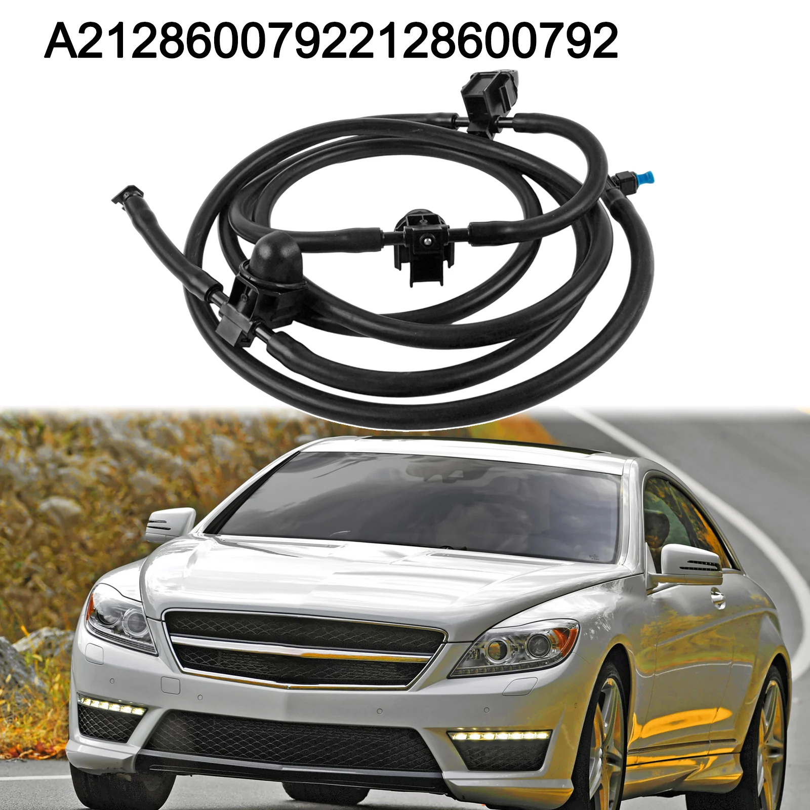 

High Universality Fitment Windshield Washer Nozzle Hose for Select For Mercedes For Benz Cars from 2009 to 2017
