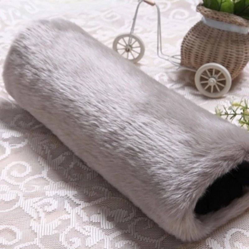 Winter Warm Plush Hand Muff for Adult Women Faux Furs Hand Muffs for Outdoor Activity Indoor Office Arm Warmer Accessory