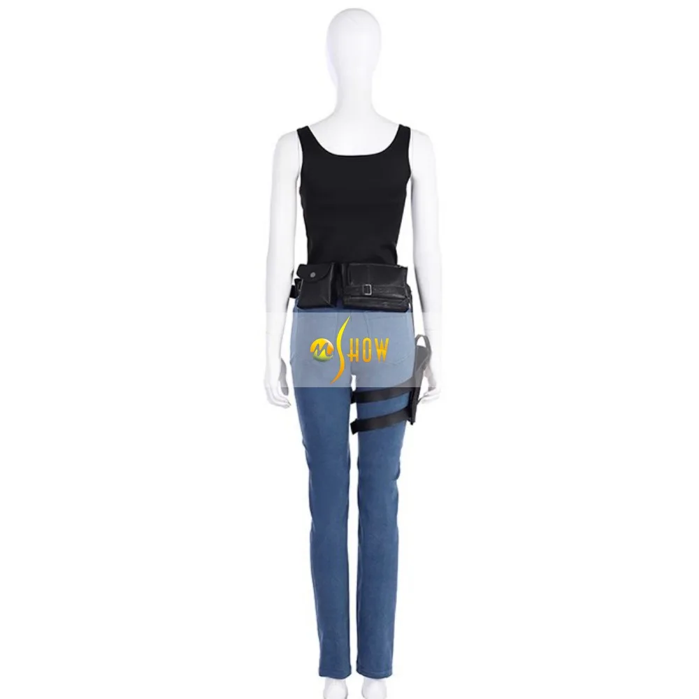 Game Claire Redfield Costume Red Jacket Coat Claire Cosplay Vest Pants Belt Bag Halloween Outfits