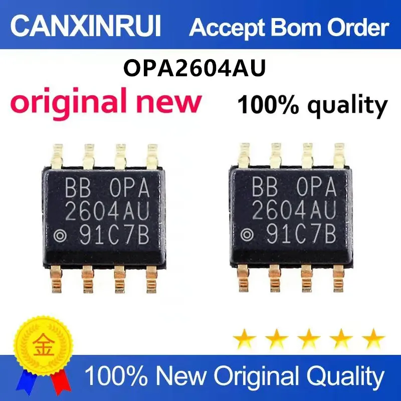 

Original New 100% quality OPA2604AU OPA2604 SOP8 Integrated circuit IC chip