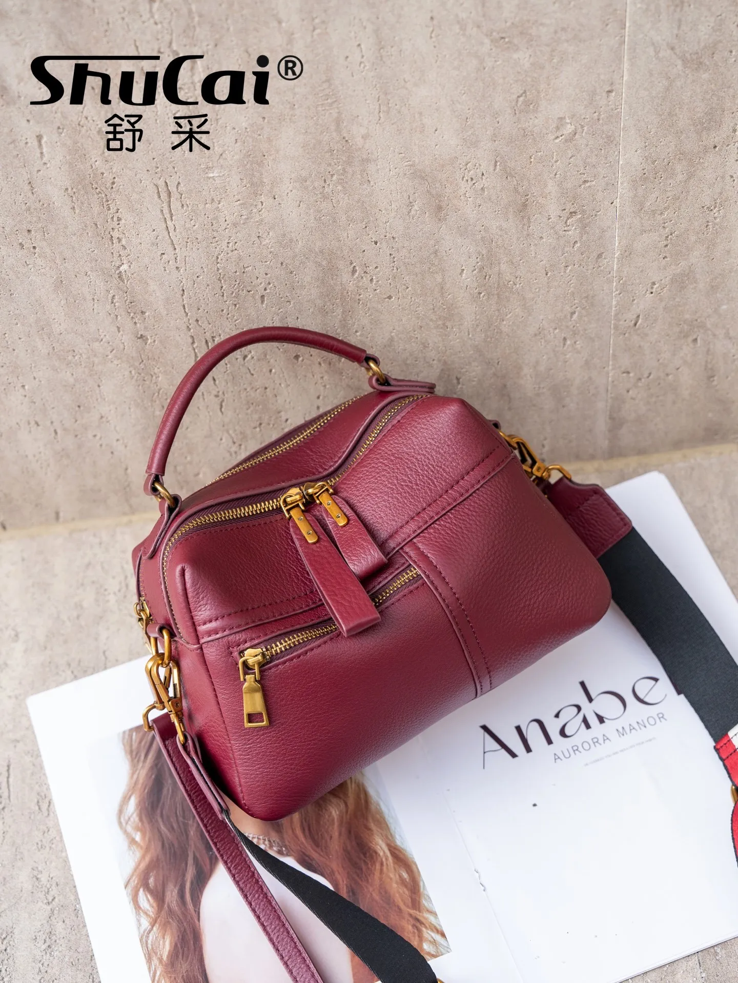 حقيقي الصف جلد البقر المرأة الكتف Crossbody حقيبة صغيرة فاخرة مصمم العلامة التجارية السيدات لينة جلد البقر حقيبة يد الإناث 8 ألوان #6