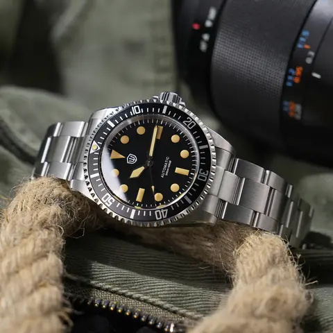 Watchdives Wd5513 V2 Sub Taucheruhr Pt5000 automatische mechanische Uhr Saphir 200 m wasserdicht leuchtende C3 BGW9 Vintage-Uhr