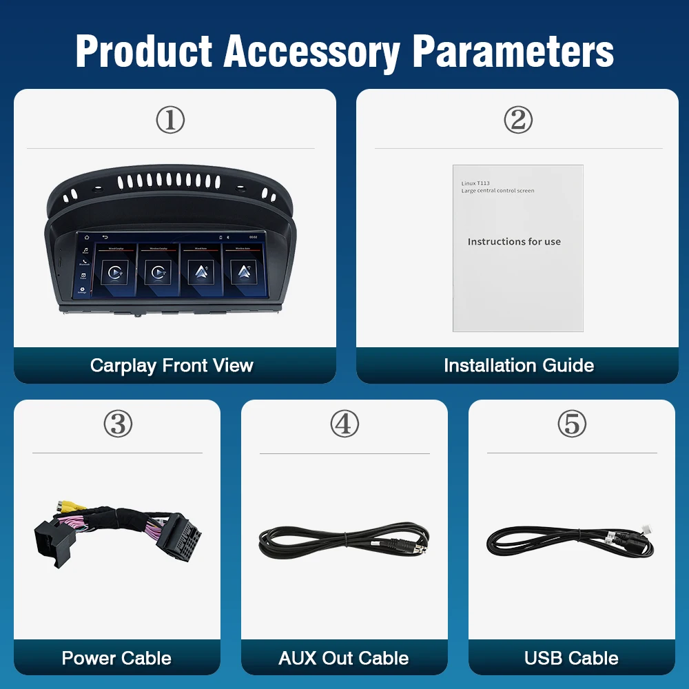 مشغل وسائط متعددة للسيارة من أوتو توب 8.8 بوصة لسيارة BMW 3/5 Series E60/ E61/ E63/ E90/ E91/ E92 CCC CIC Carplay اللاسلكي Android Auto