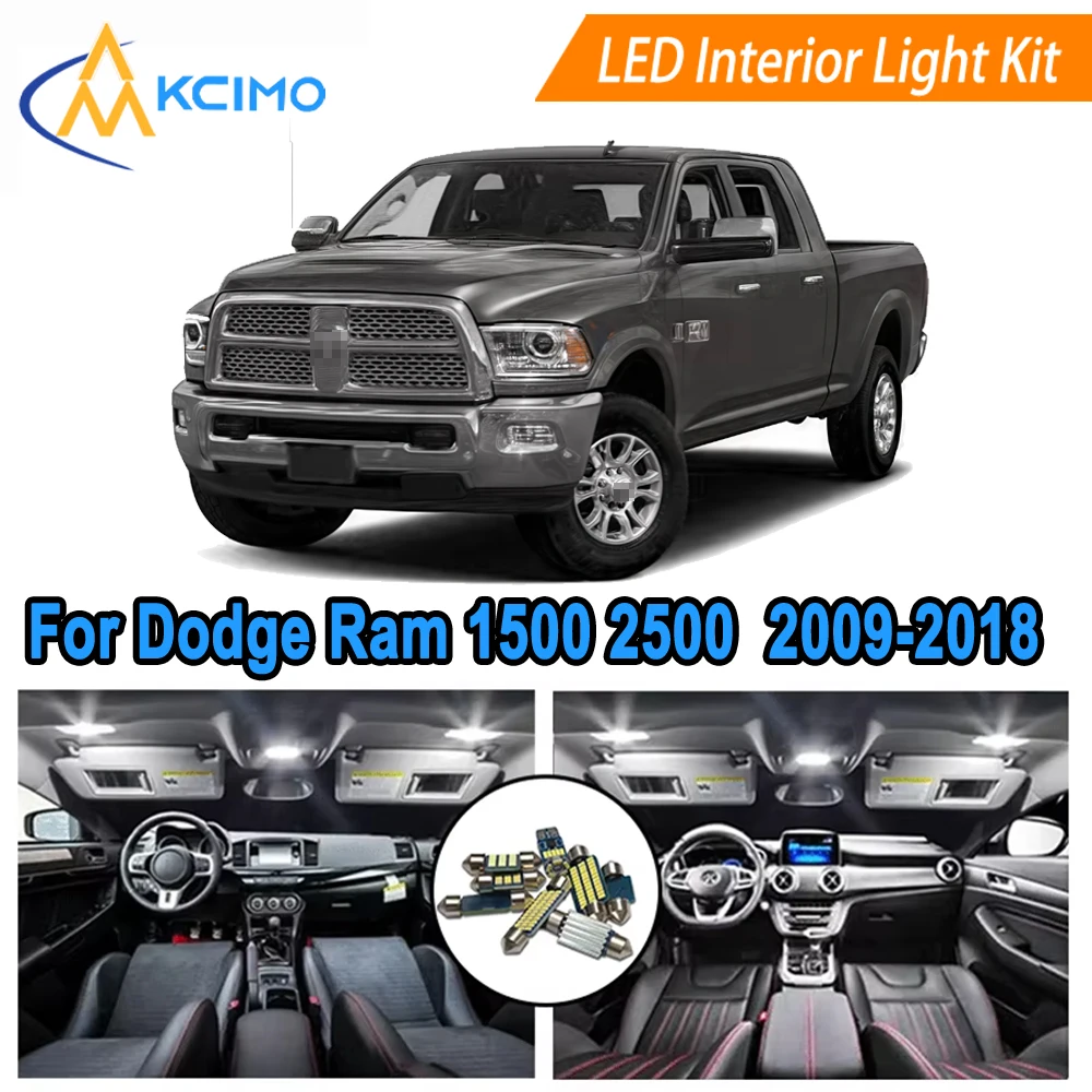 

Dome Light Map Lamp For Dodge Ram 1500 2500 3500 4500 5500 2009-2018 Interior Ceiling Courtesy Lights Replacement, LED Bulb