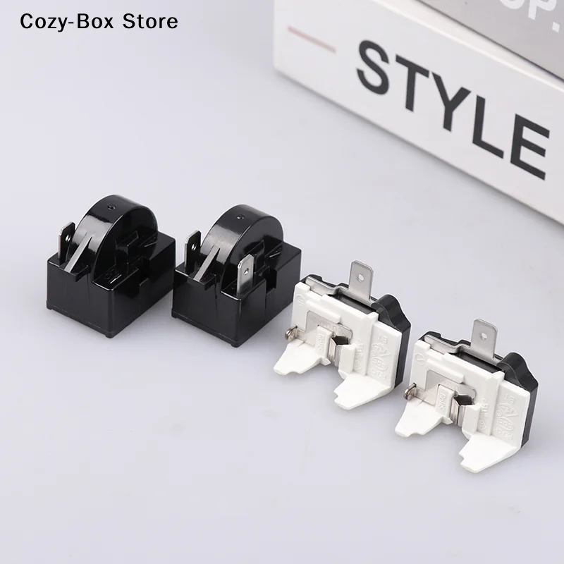 [ZY]Refrigerator Compressor PTC Start Relay Refrigerator Starter Overload Protector 1/2 Pin 15  1/6H Replacement Protector[ZY]