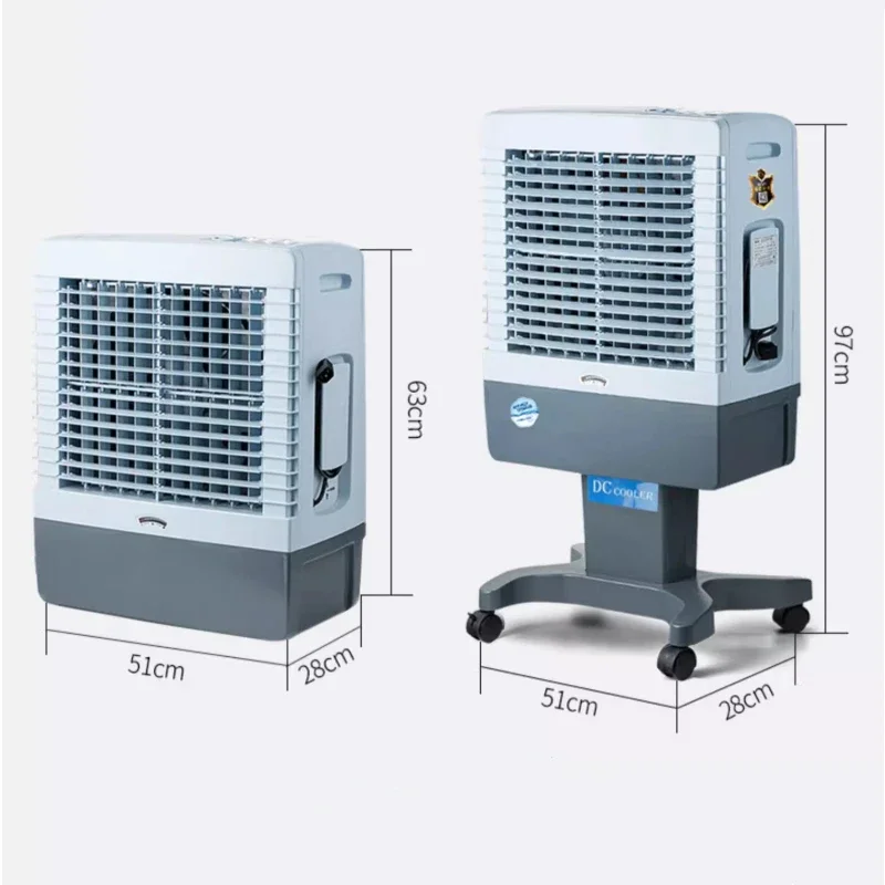 Outdoor Chiller Solar Rechargeable Commercial Mobile Refrigeration Air Conditioning Fan Factory Water Cooling Fan