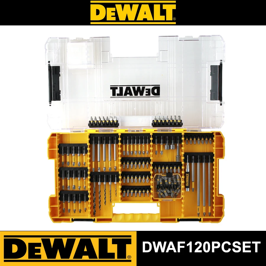 

Dewalt 120 PCS Impact Drill Bit Set for Metal and Wood Multifunctional Power Tool Accessories DWAF120PCSET