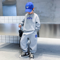 Boys Sweatshirt Suit 2024 New Autumn Spring Casual Sets Teenager Trends Top Pants 2Pcs Outfits Kids Handsome Fashion Clothes