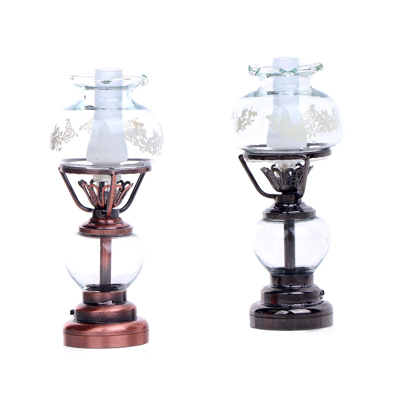 1:12 Dollhouse Miniature LED Light Candlestick Lamp Desk Lamp Home Lighting Model Furniture Decor Toy Doll House Accessories