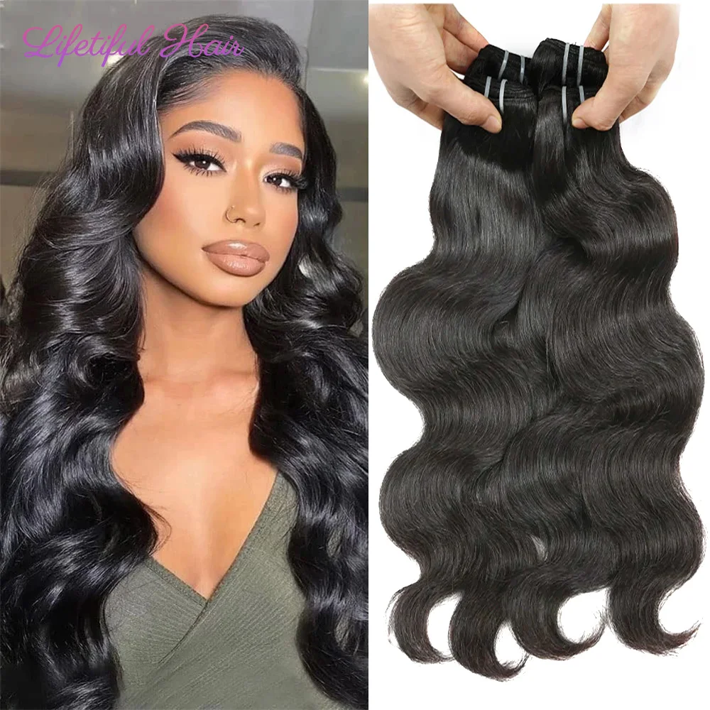 15A Body Wave Super Double Drawn Vietnamese Raw Bundles Human Hair Raw Virgin Hair Natural Color  Weft 10\