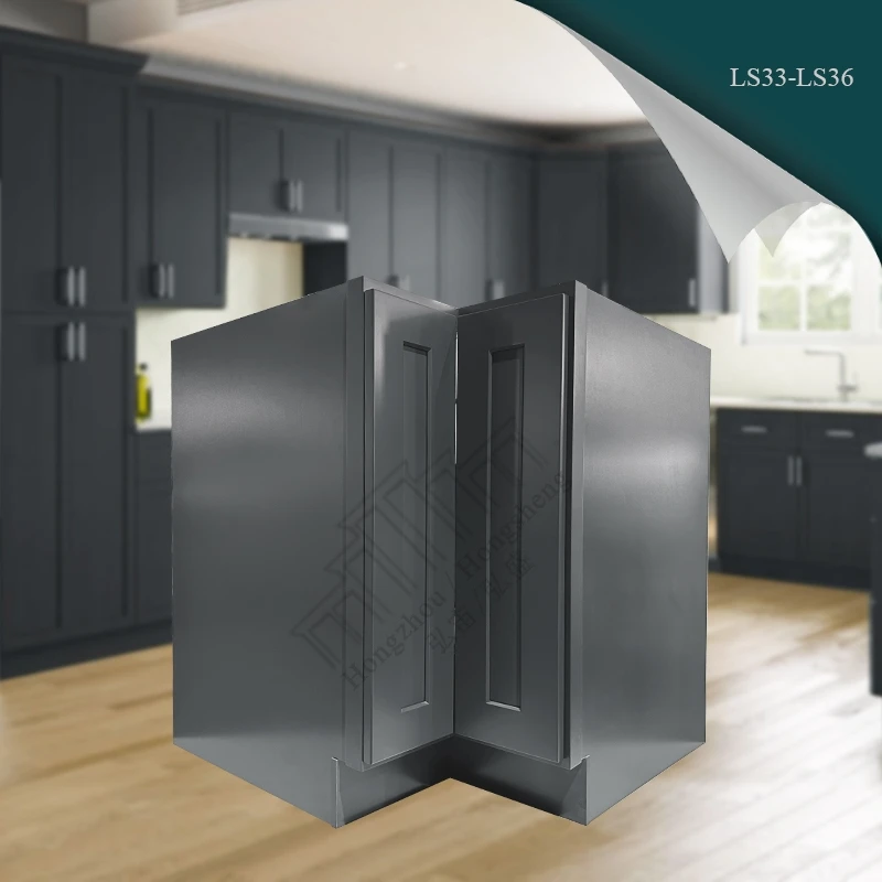 

USA Warehouse in Stock Kitchen Cabinet Organizers 33/36"W X 34.5"H X 24" Lazy Susan Corner Cabinet Factory Direct