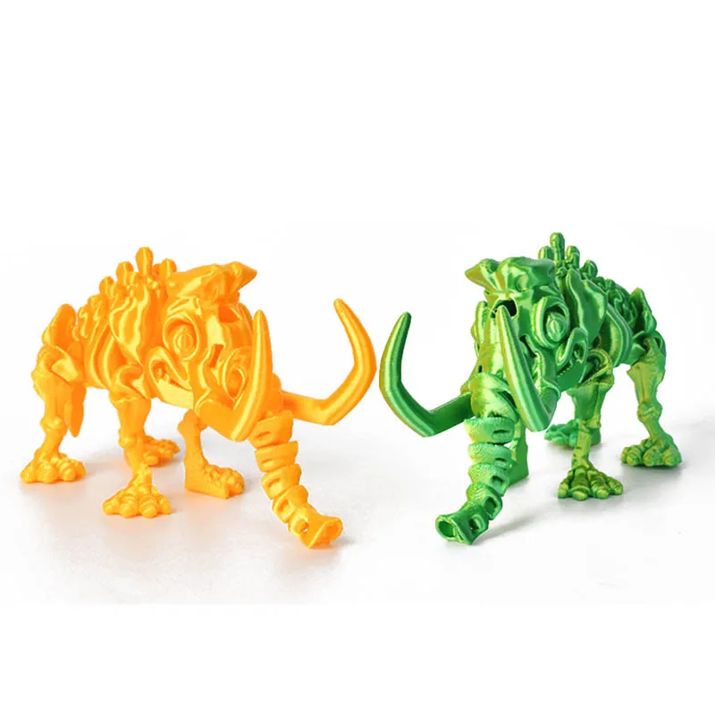 

12 см 3D-печать, имитация мамонта, скелета динозавра, игрушка, реалистичные суставы динозавра, подвижная игрушка, украшение для дома, подарки для детей