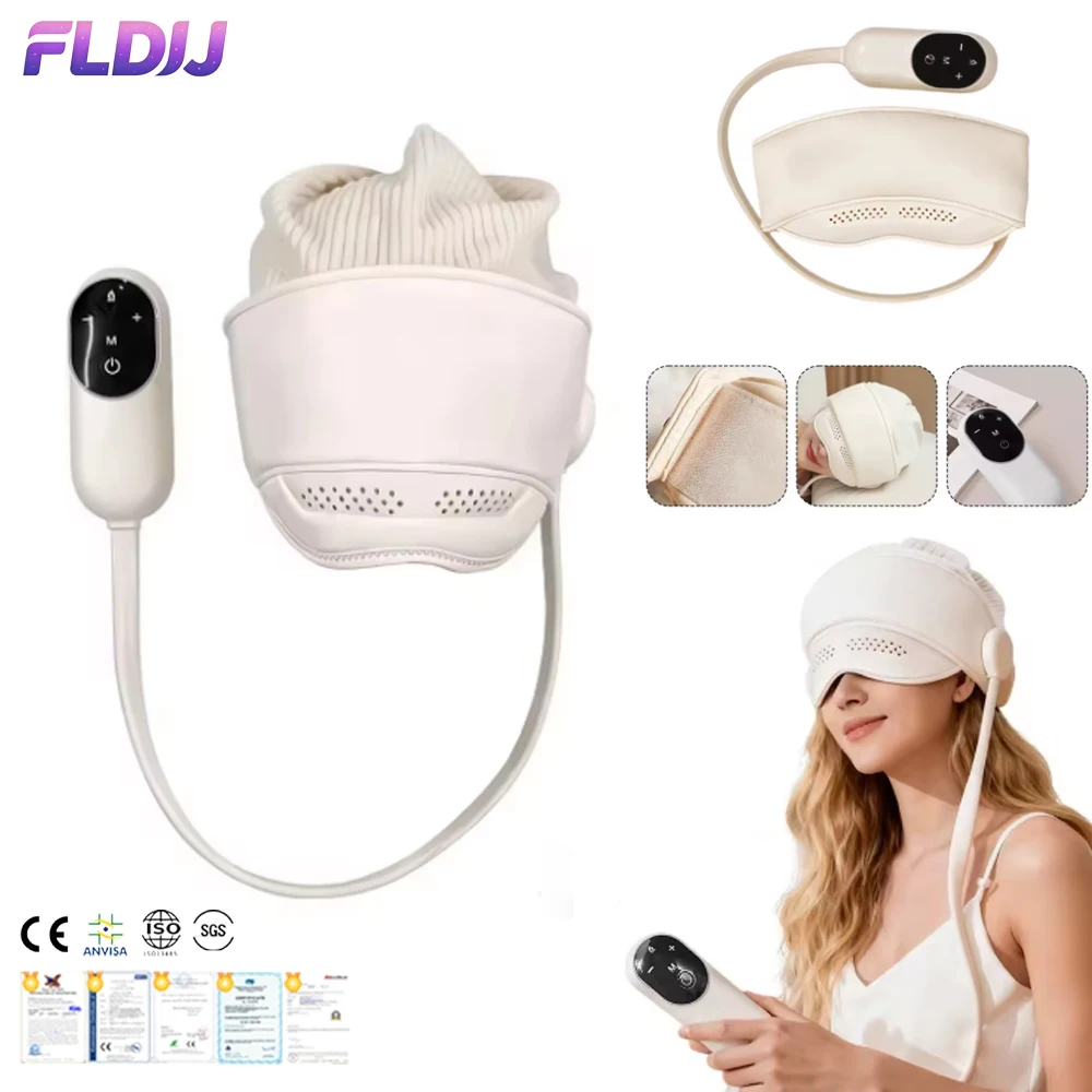 

Электрический массажер для головы: пояс с воздушно-компрессионным массажем, горячий массаж глаз, терапия кожи головы для расслабления, улучшения сна, снятия стресса и ухода за здоровьем