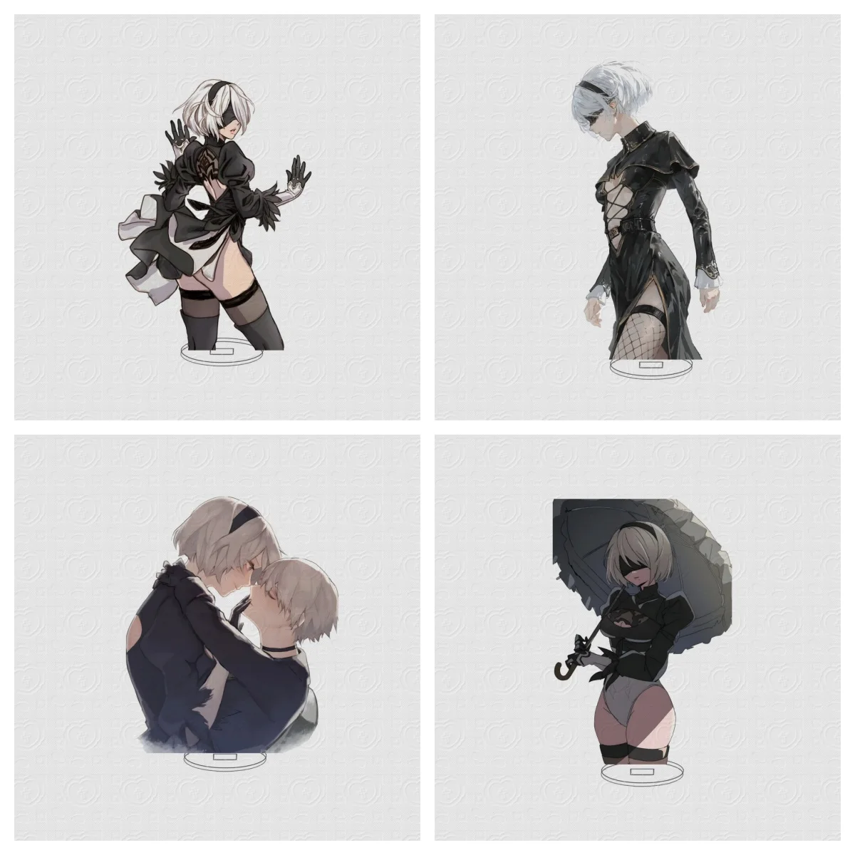 10 سنتيمتر لعبة NieR: ورشة أوتوماتا الاكريليك حامل نموذج تأثيري شخصيات سحرية حلية اكسسوارات عيد الميلاد جمع الهدايا