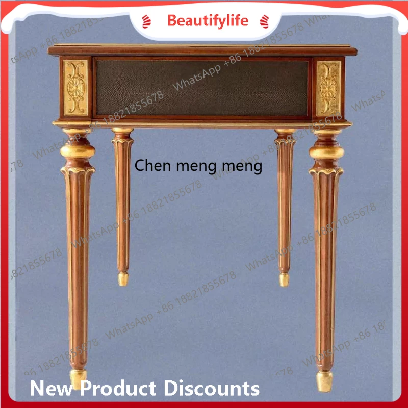 

American retro desk French study living room desk desk computer table household solid wood H