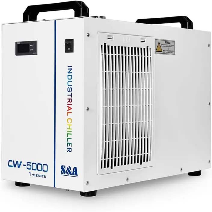 Industrieller Wasserkühler, CW-5000DG 110V 6l Kapazität, Wasser kühlsystem für 40W 50W 80W 150W W CO2-Lasergravur