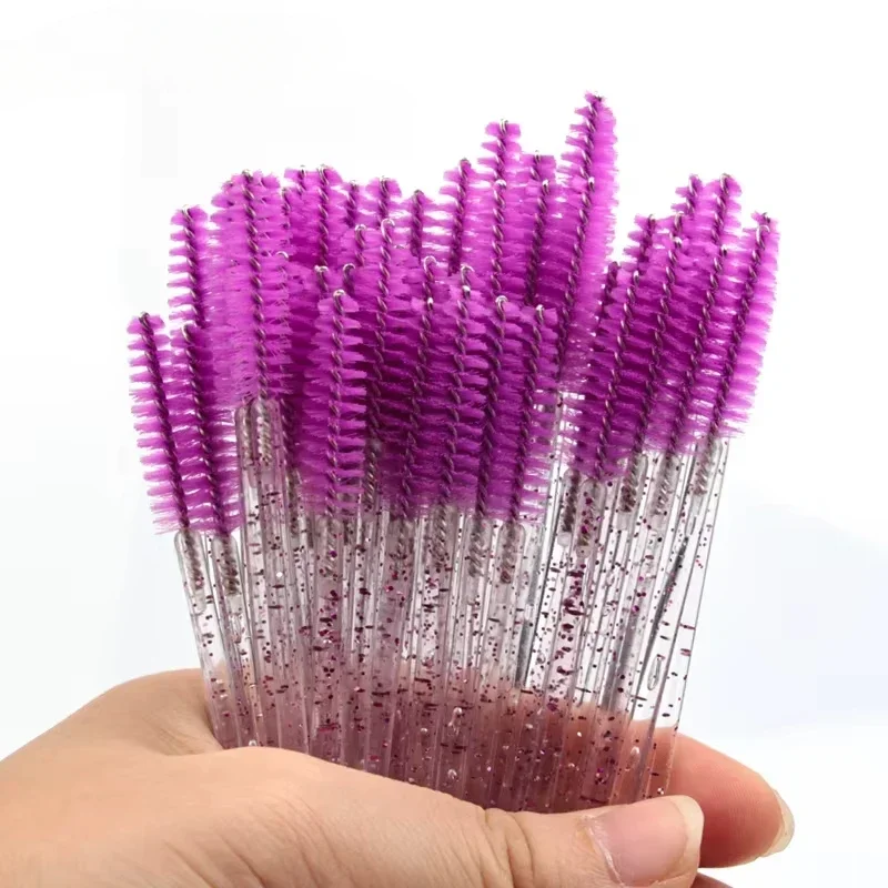 10/50 Pcs Eyelash Brushes False Eye Lashes Extension Tools Eyebrow Brush Mascara Wands Applicator Spoolers Lashes Cosmetic Tool