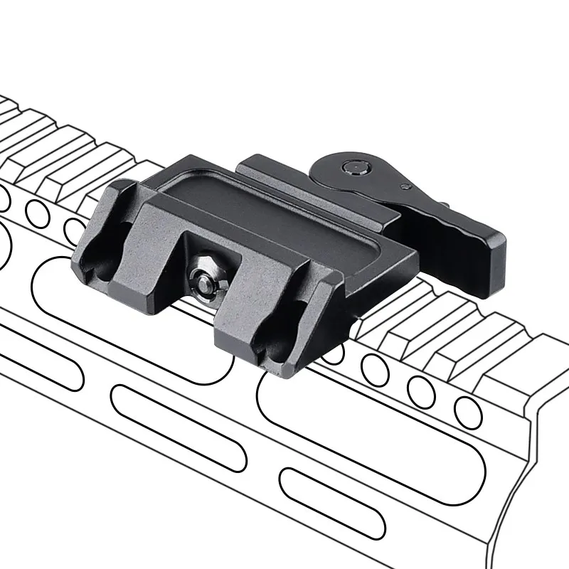 WADSN Metal MAWL-C1 Laser Base Fast QD Lever Base Offset Mount Airsoft Hunting Weapon Scout Accessory Fit 20mm Picatinny Rail